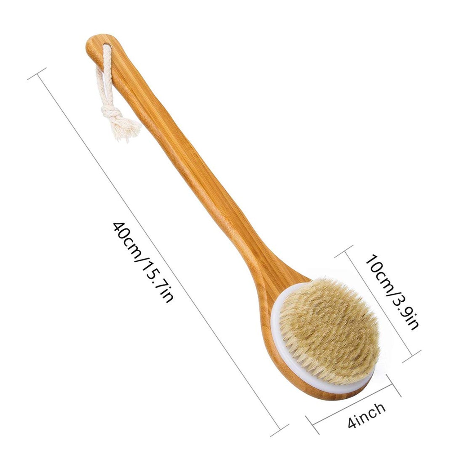 6700 Body Brush Dry Brushing Back Scrubber Shower Bath Brush Bamboo Long Handle Natural Bristles exfoliating Massage Improve Blood Circulation Cellulite DeoDap 6700 Body Brush Dry Brushing Back Scrubber Shower Bath Brush Bamboo Long Handle Natural Bristles exfoliating Massage Improve Blood Circulation Cellulite DeoDap